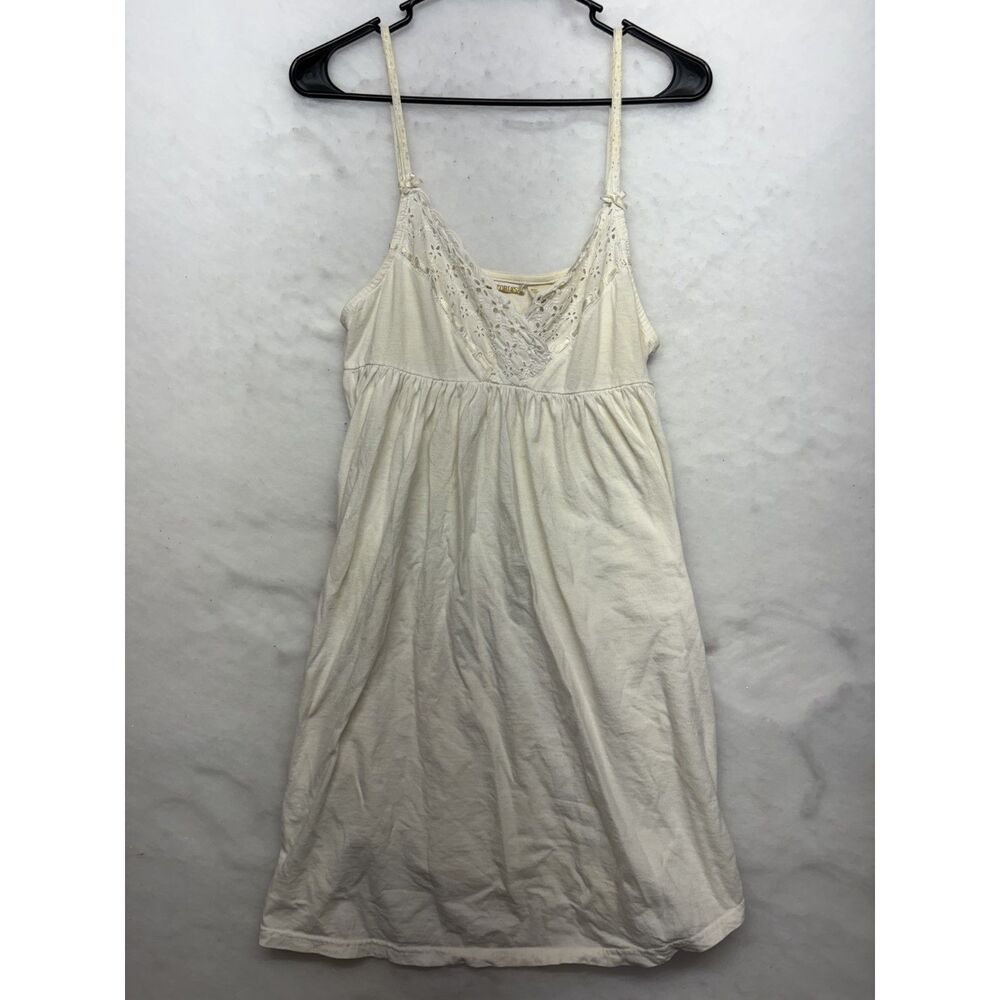 Vintage Gold Label Victorias Secret lace babydoll dress medium 100% cotton!